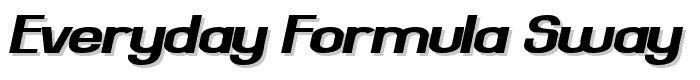 Everyday Formula Sway font